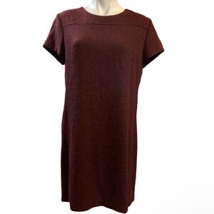 Banana republic red tweed shift style dress.